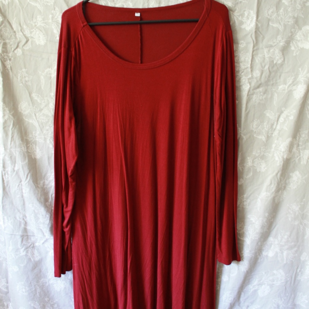 Old Navy / crimson long-sleeve dress / size XL
